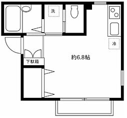 DRホームズ新大塚 1階ワンルームの間取り