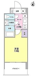 ラークガーデン木場 1Kの間取図画像