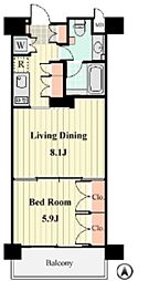 willDo清澄 1LDKの間取図画像