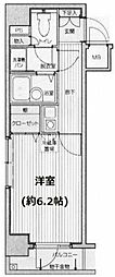 東京メトロ半蔵門線 水天宮前駅 徒歩2分の賃貸マンション 4階1Kの間取り