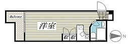 ラ・パルフェ・ド・プリモ ワンルームの間取図画像