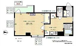 パティオ桜台 3階1DKの間取り