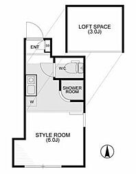Ys Place東寺尾 1階ワンルームの間取り