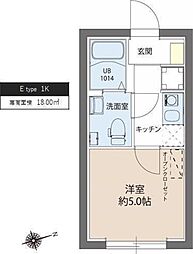 レピュア綾瀬レジデンス 1Kの間取図画像