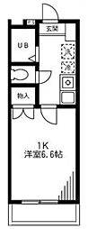 ヴィラアスカ 1Kの間取図画像