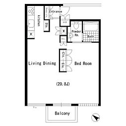 リンクス 1LDKの間取図画像