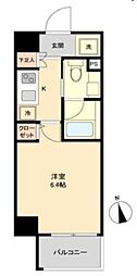 ブライズ恵比寿 1Kの間取図画像