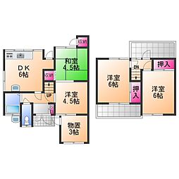 男里6丁目　戸建 4SDKの間取り