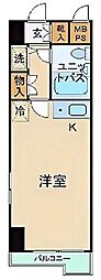ノバ浅草 ワンルームの間取図画像