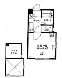 カーサ・フローラ 1Kの間取図画像