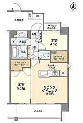 S-FORT八王子 5階1Kの間取り