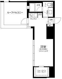 YOTSUYADUPLEXD-R ワンルームの間取図画像