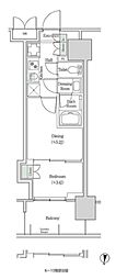 ブルックサイドレジデンス木場 2Kの間取図画像