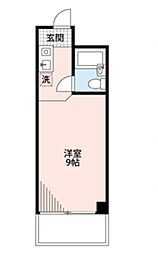 ヒルズ中野 ワンルームの間取図画像