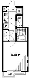 ヴェルデ下落合 1Kの間取図画像
