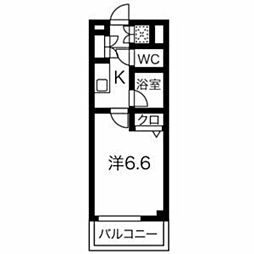 スパシエアルマール浮間公園 1Kの間取図画像
