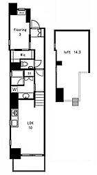 ソレア 4階1LDKの間取り