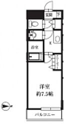 HF銀座レジデンスEAST2 1Kの間取図画像