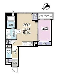 グレース　マルニIII 3階1LDKの間取り