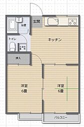 間取図画像 2DK