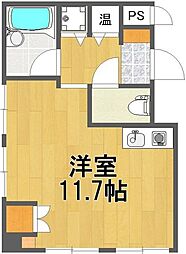 アークペット ワンルームの間取図画像