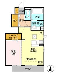 グラン・シャリオ 1LDKの間取図画像