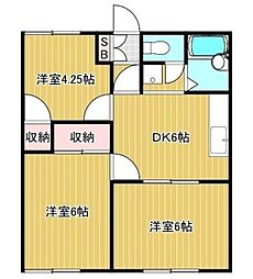 ソレーユほとがや 3DKの間取図画像