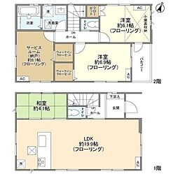 Kolet指扇#02 1階3SLDKの間取り