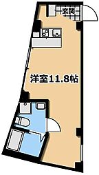 trias.S ワンルームの間取図画像
