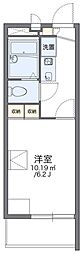 レオパレスグラッド 1Kの間取図画像
