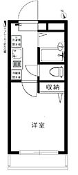 エタニティ 1階1Kの間取り