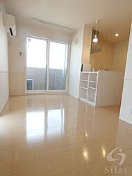 近鉄南大阪線 矢田駅 徒歩12分の賃貸アパート 1階1LDKのリビング/ダイニング