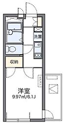 フィオーレ船橋 1Kの間取図画像