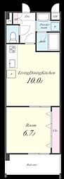 BELLFORT 1LDKの間取図画像