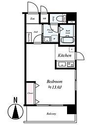 ステージグランデ新高円寺 ワンルームの間取図画像
