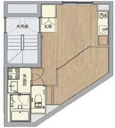 ミライズ中野江原町レジデンス 5階1DKの間取り