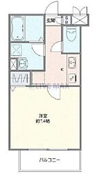 JR常磐線 天王台駅 徒歩7分の賃貸アパート 3階1Kの間取り