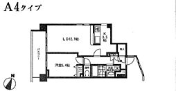 ラヴィッサン 1LDKの間取図画像