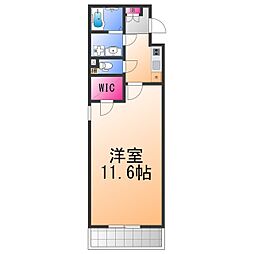 Feliz羽倉崎 1Kの間取図画像