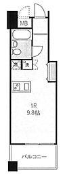 デュアルリンクス川口本町 ワンルームの間取図画像