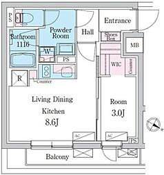 デュオメゾン池袋オヴェスト 1LDKの間取図画像