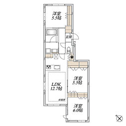 VIADELVENTO 3LDKの間取図画像