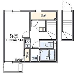 レオネクストプリムローズハウス 1Kの間取図画像