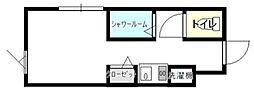コンフォルト北新宿 ワンルームの間取図画像