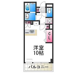 堺グリーンプラザ ワンルームの間取図画像