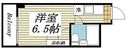 フラット馬込 ワンルームの間取図画像