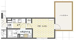 アーバンステージ門前仲町3 1Kの間取図画像