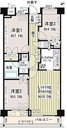 パークレジデンス戸越公園 3LDKの間取図画像