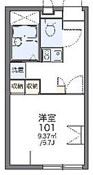 レオパレスBLITZ 1Kの間取図画像