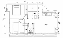 ハイツ大山 3階2LDKの間取り